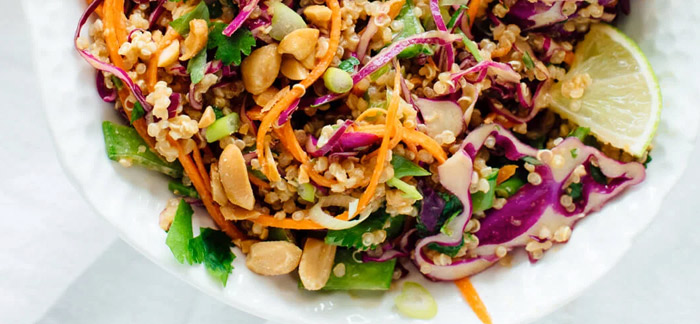 Crunchy Thai Peanut & Quinoa Salad