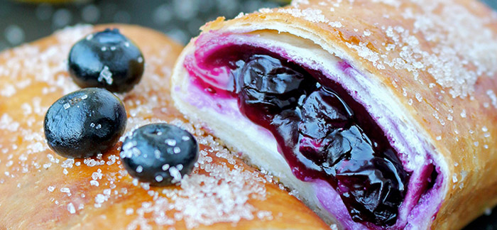 Blueberry Cheesecake Chimichangas