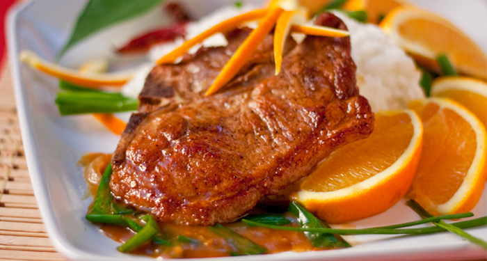 Pork Chops with Cumin and Orange