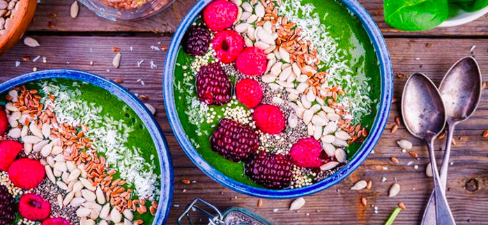 Stripped Green Smoothie Bowl