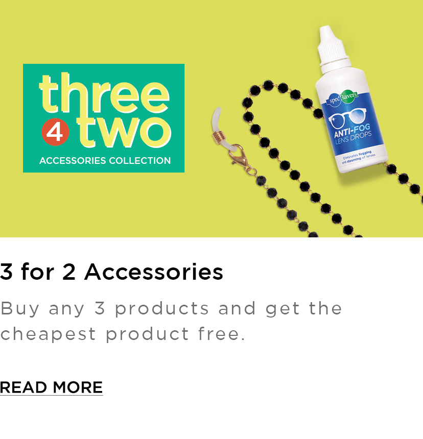 Accessoreyes with Spec-Savers and our 3 for 2 Accessory Promo!