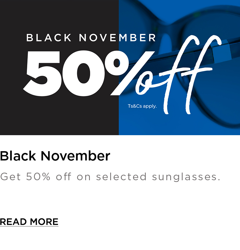 BLACK FRIDAY - 50% OFF selected Sunglasses!