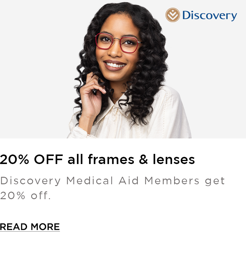 Get 20% off all frames and lenses