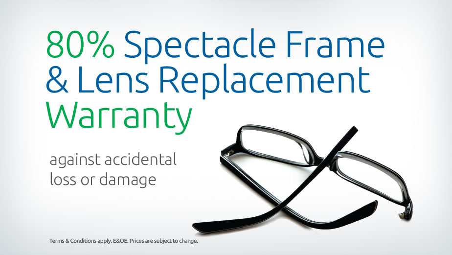 80 Spectacle Frame & Lens Replacement Warranty Offers SpecSavers