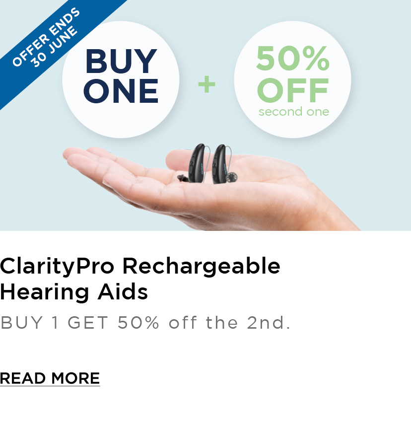 50% OFF second Hearing Aid