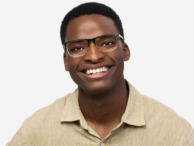 Two people smiling