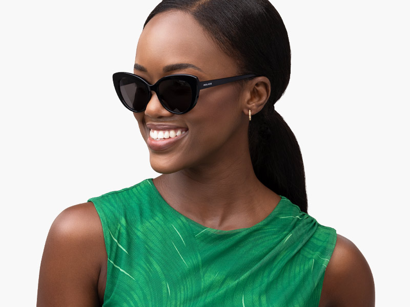 Two people smiling
